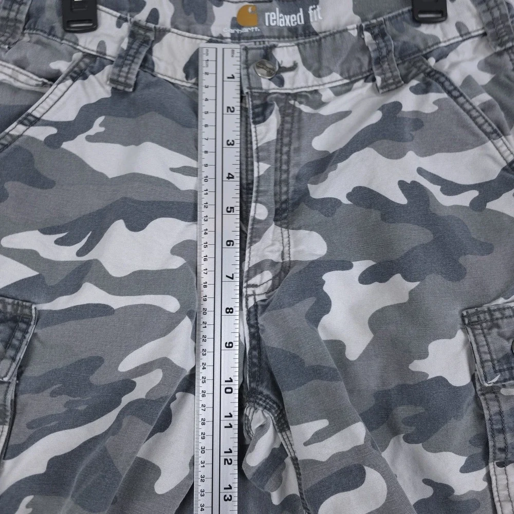 Carhartt Rugged Cargo Shorts Mens 33 (Fits 31x10.5)‎ Camo Relaxed Fit 100279-071